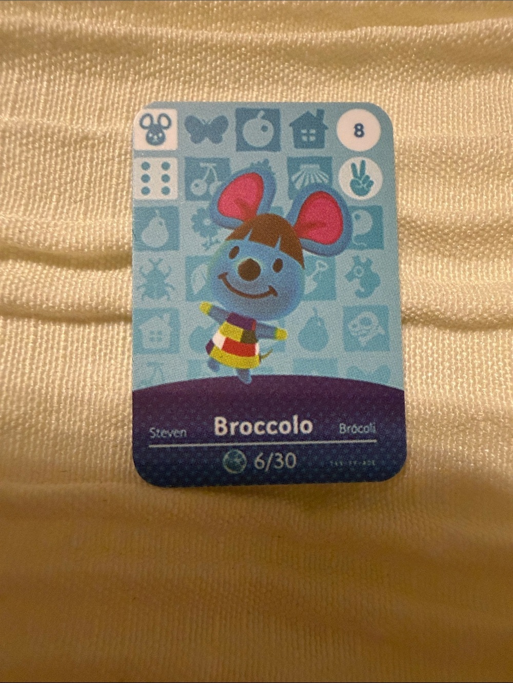 Broccolo Animal Crossing Amiibo Card Unofficial Villager NFC
